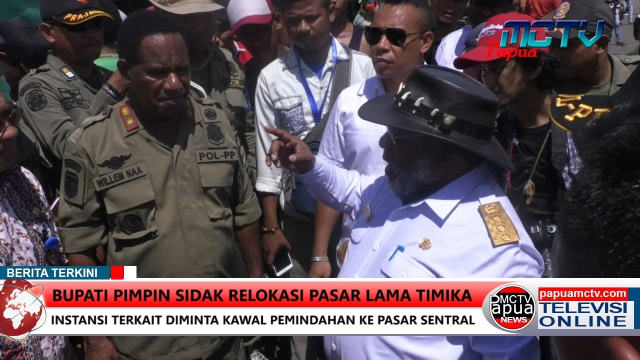 BUPATI PIMPIN SIDAK RELOKASI PASAR LAMA TIMIKA