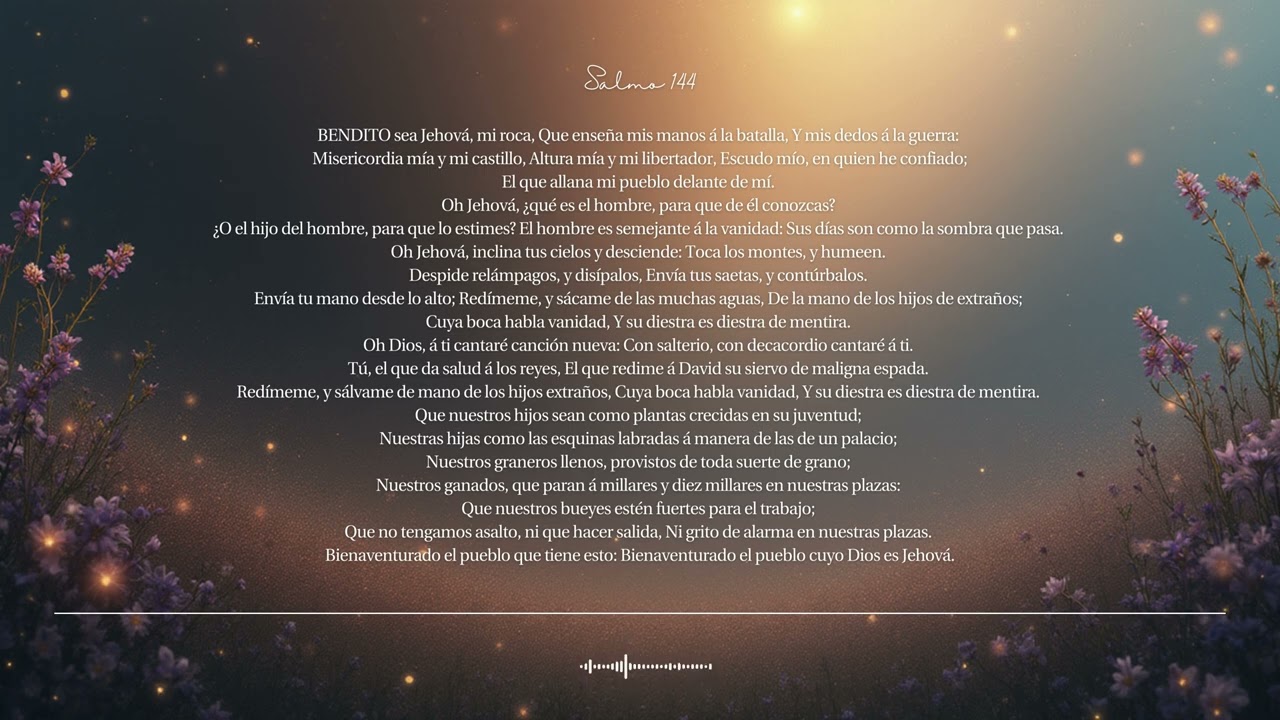 🌿 Salmo 144 | ¿Qué es el hombre para que te preocupes por él? | Canto bíblico CCM · Shuli Bible