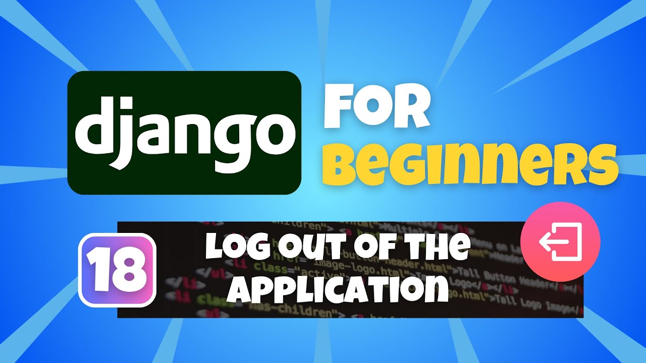 Учебник Python Django для начинающих №18: Функциональность выхода пользователя из системы (с подт...