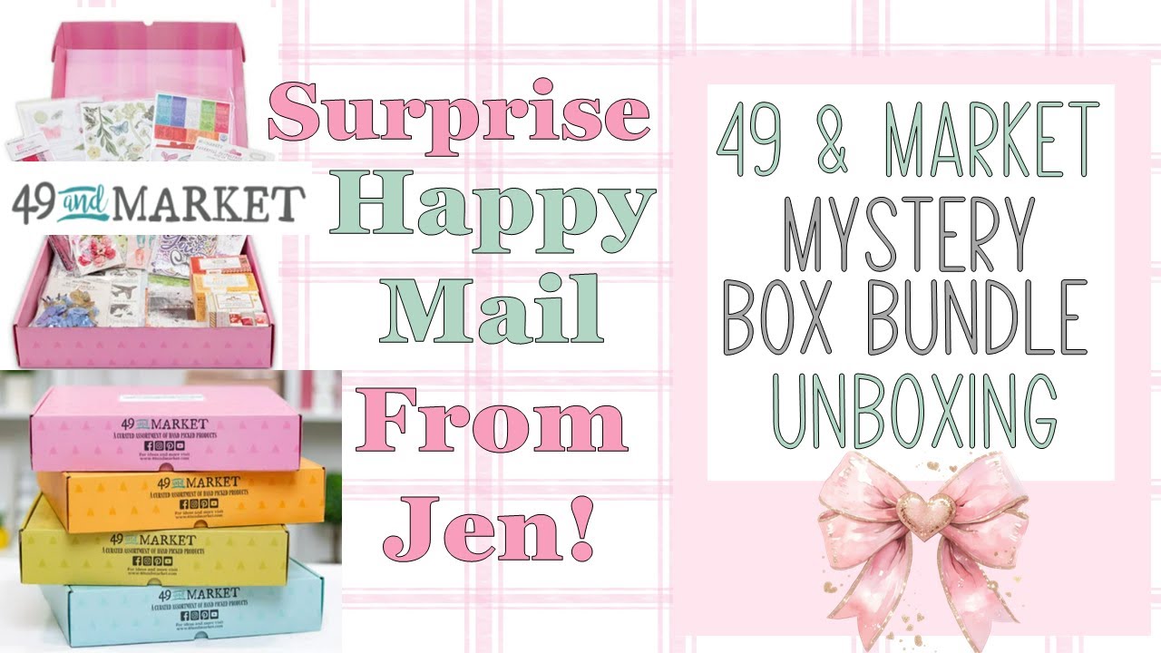 Heartwarming HAPPY MAIL from Jen!🩷Unexpected Gift Had Me Emotional🩷UNBOXING 49 & Market Mystery Box🩷