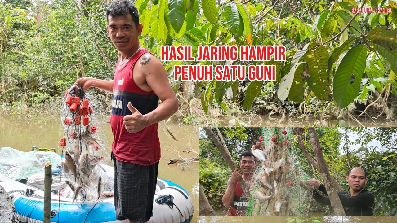  Tak Sangka Jaring Dapat Banyak Ikan .. Hampir Penuh Satu Guni.