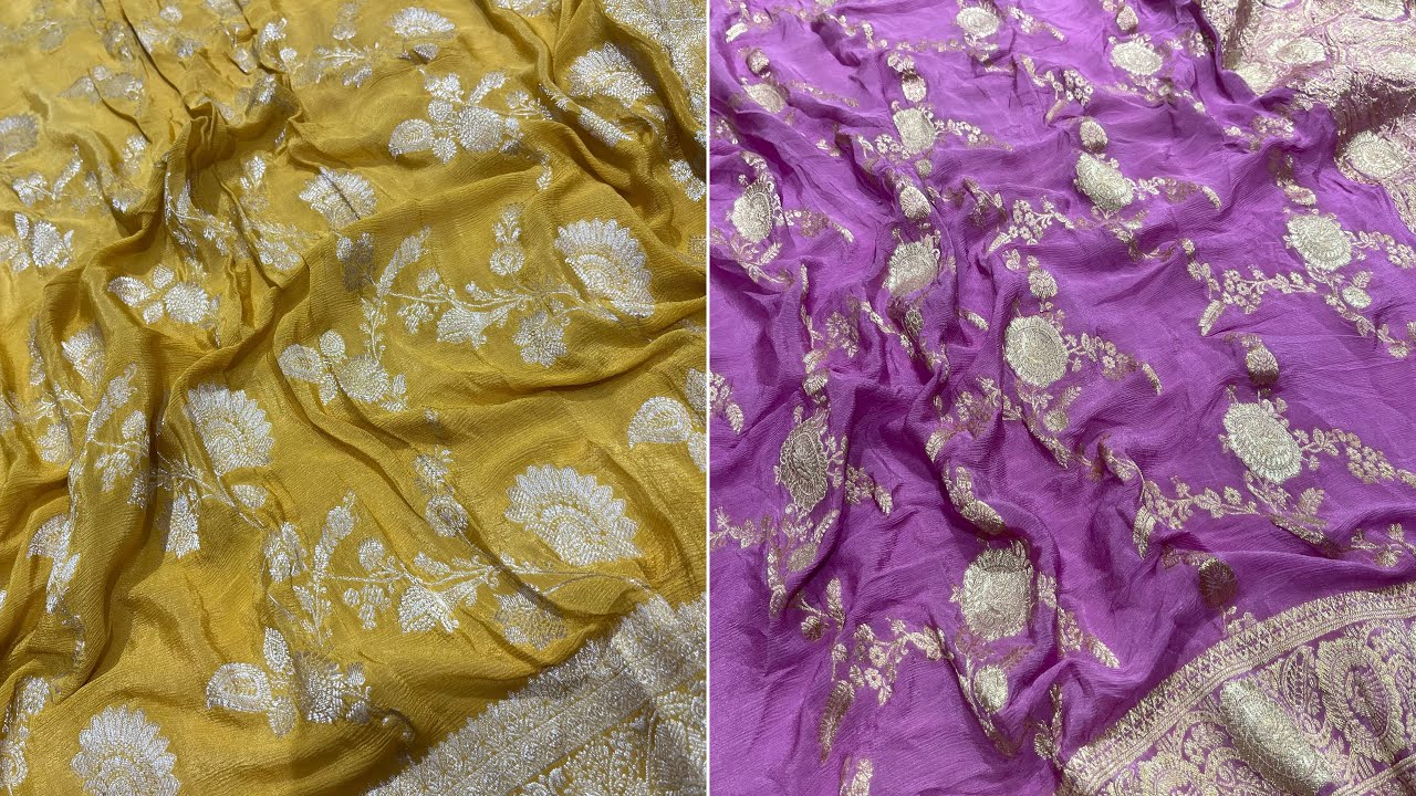 #Wholsale banarsi #silk sarees , #pure tasar #silk , pure #khaddi chiffon , semi #Georgette #viral