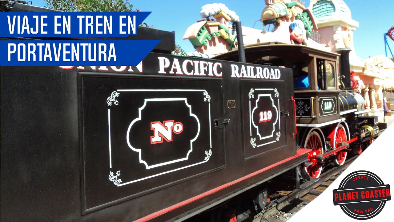 El TREN de 🚂PortAventura World | Viaje de Penitence Station a La Mediterránea