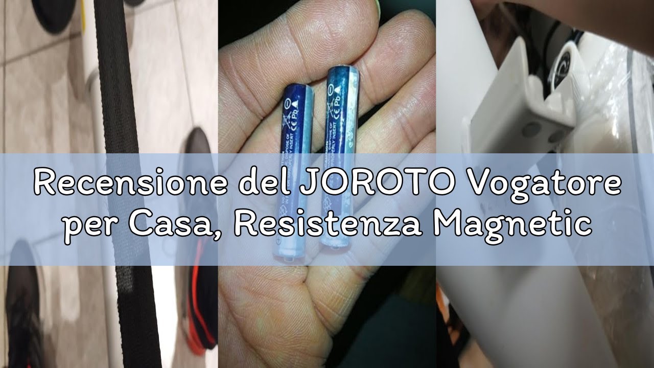Recensione del JOROTO Vogatore per Casa, Resistenza Magnetica, Guida Retrattile in Alluminio, Capaci