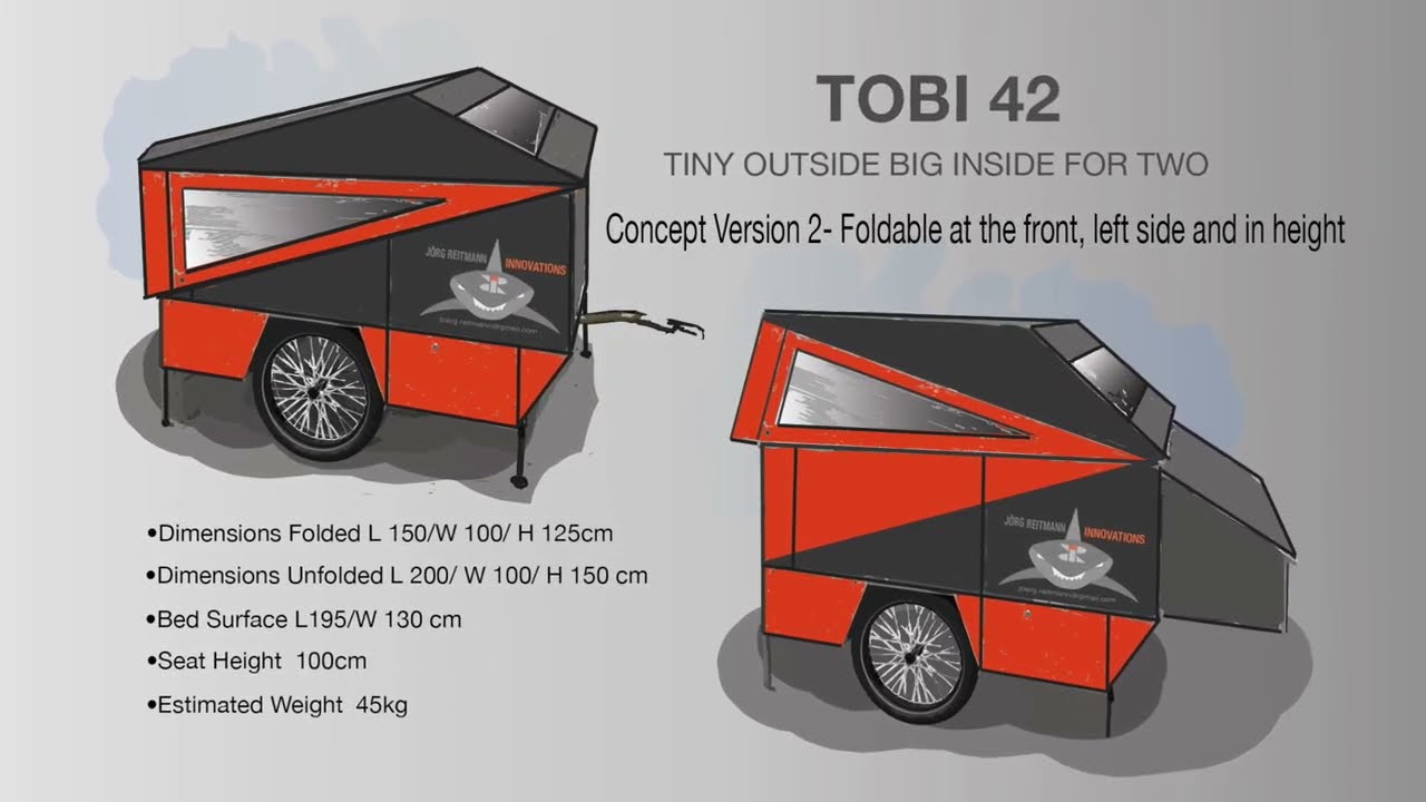 TOBI 42  ein selbstbebauter, mehrfach klappbarer Fahrradcamper für 2 Personen- Teil 1: Rohbau