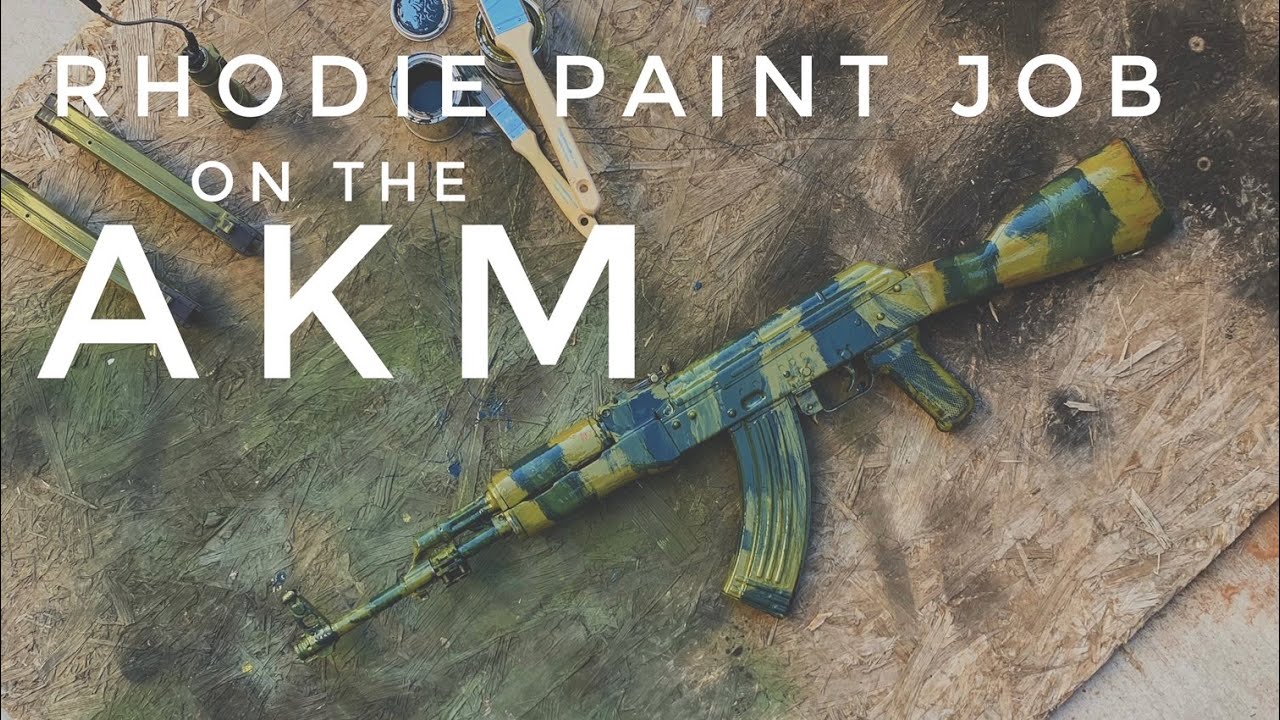Painting Rhodesian Pattern Camouflage on an AKM.