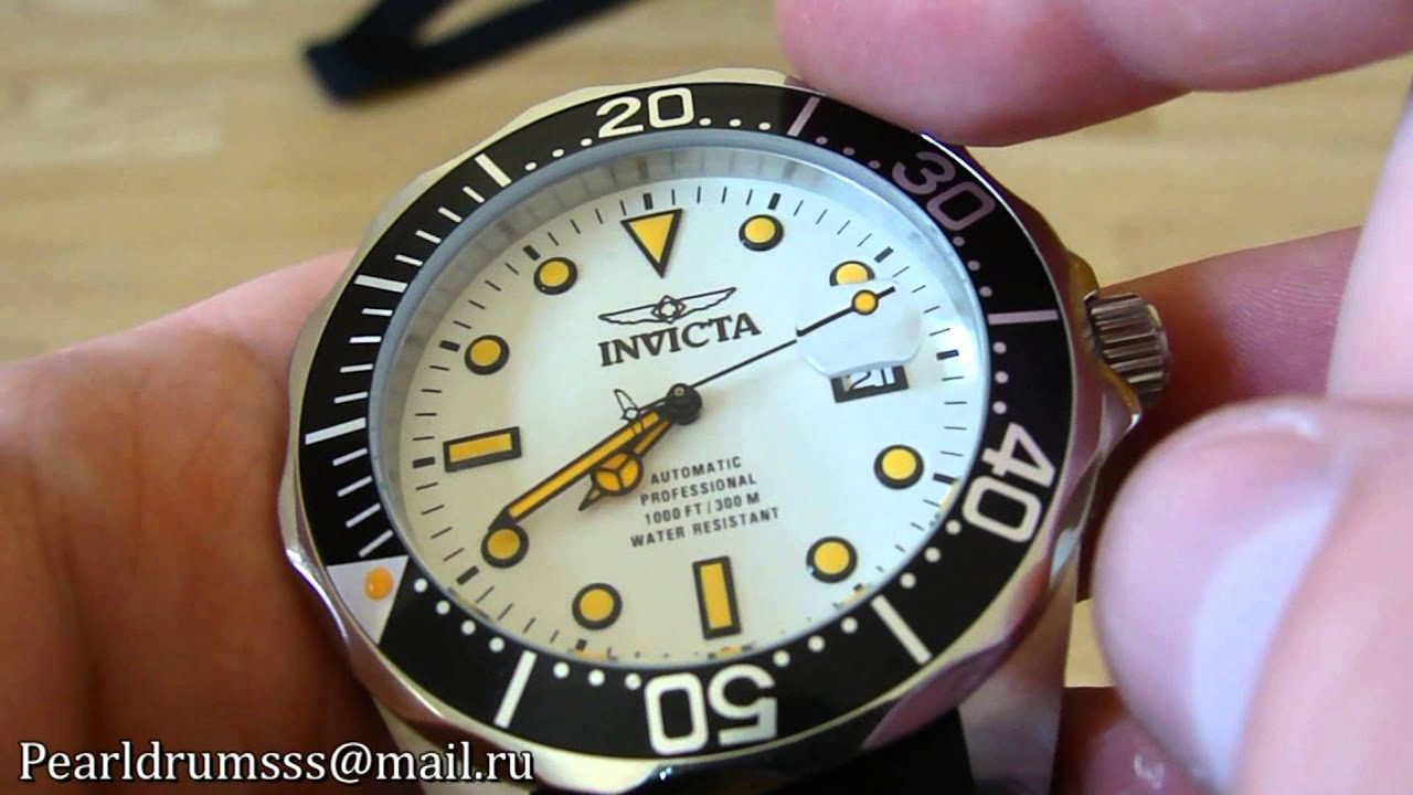 Оригинальные часы Invicta 11753 Grand Diver Механика 300 Метров Обзор