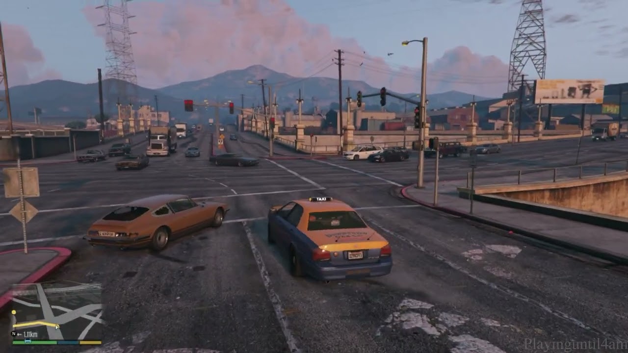 Trabajando como Taxista en GTA V 4# [PS4].