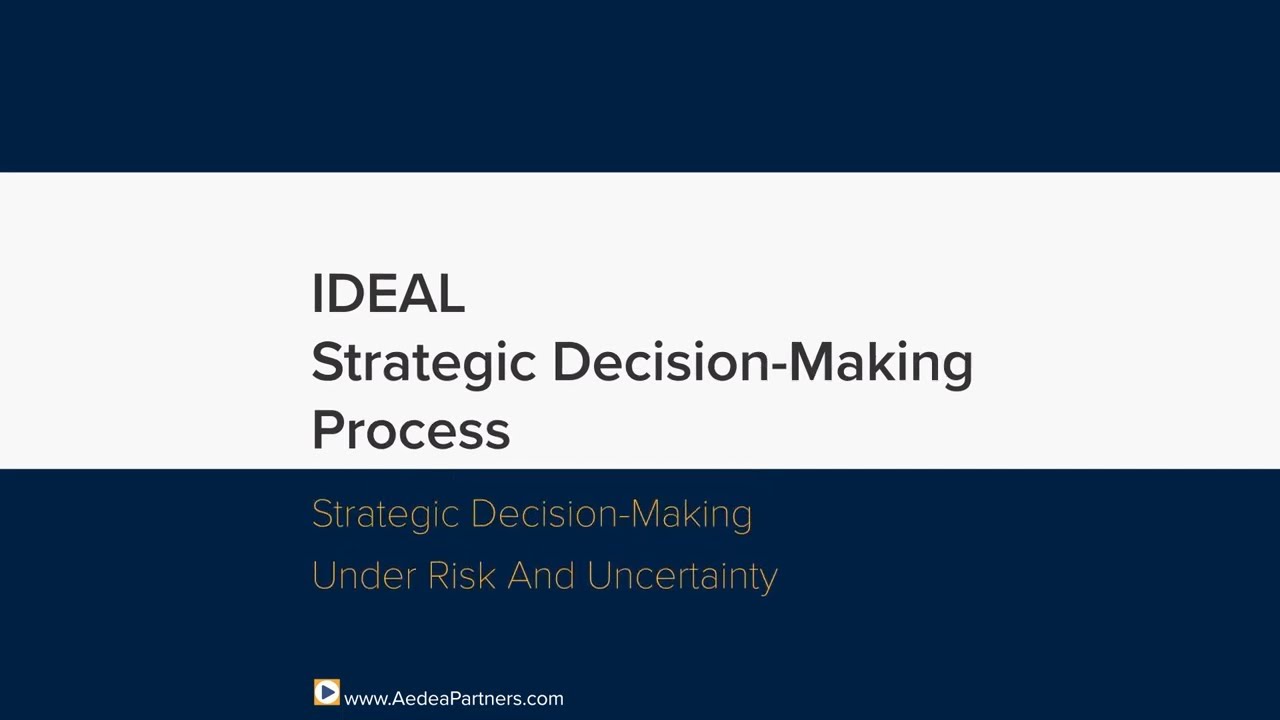 IDEAL Strategic Decision-Making Process (Aneta Key)