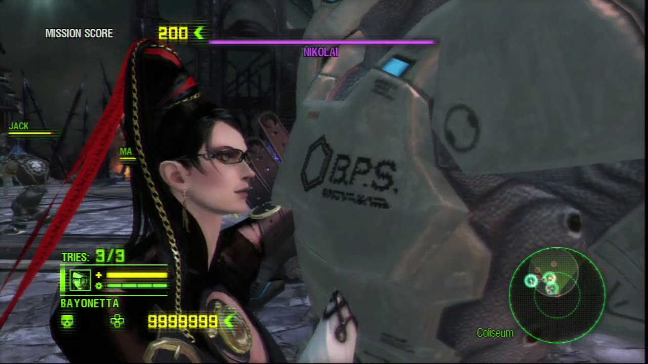 Anarchy Reigns Hard mode Bayonetta Red Stages No Damage Platinum