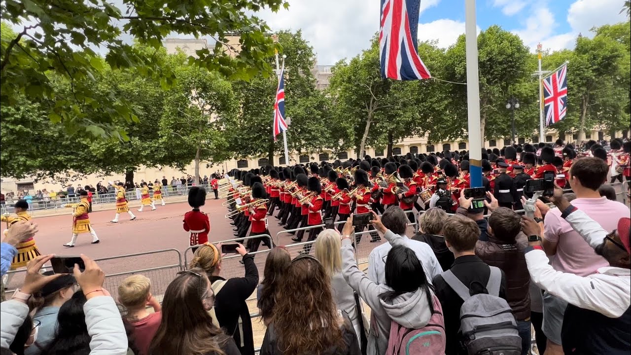 Colonel's Review Trooping the Colour March Up The Mall 2022