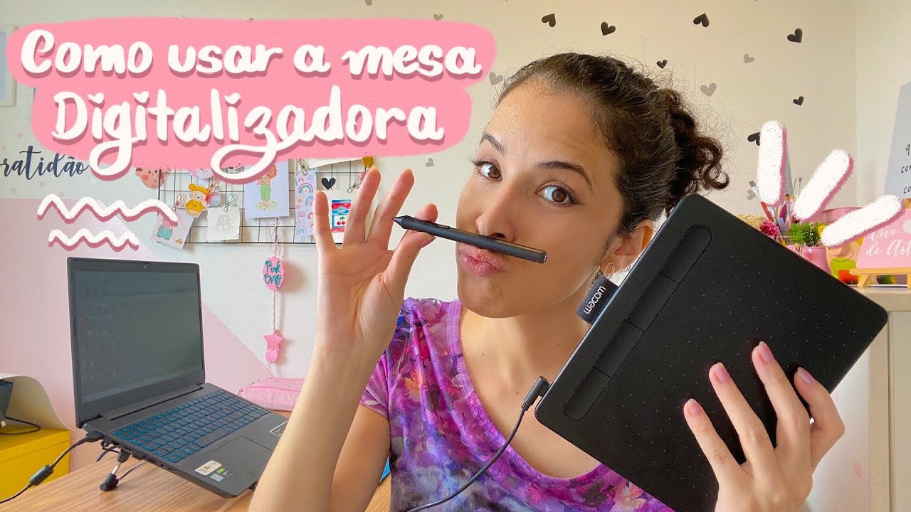 💕 Como Usar a Mesa Digitalizadora \\ Como Treinar para Desenhar Bem 🍄