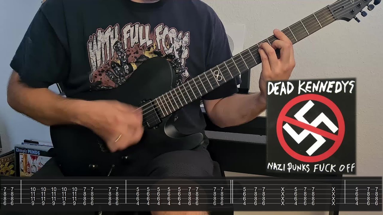 Dead Kennedys - Nazi Punks FUCK OFF (Guitar Cover + Screentabs)