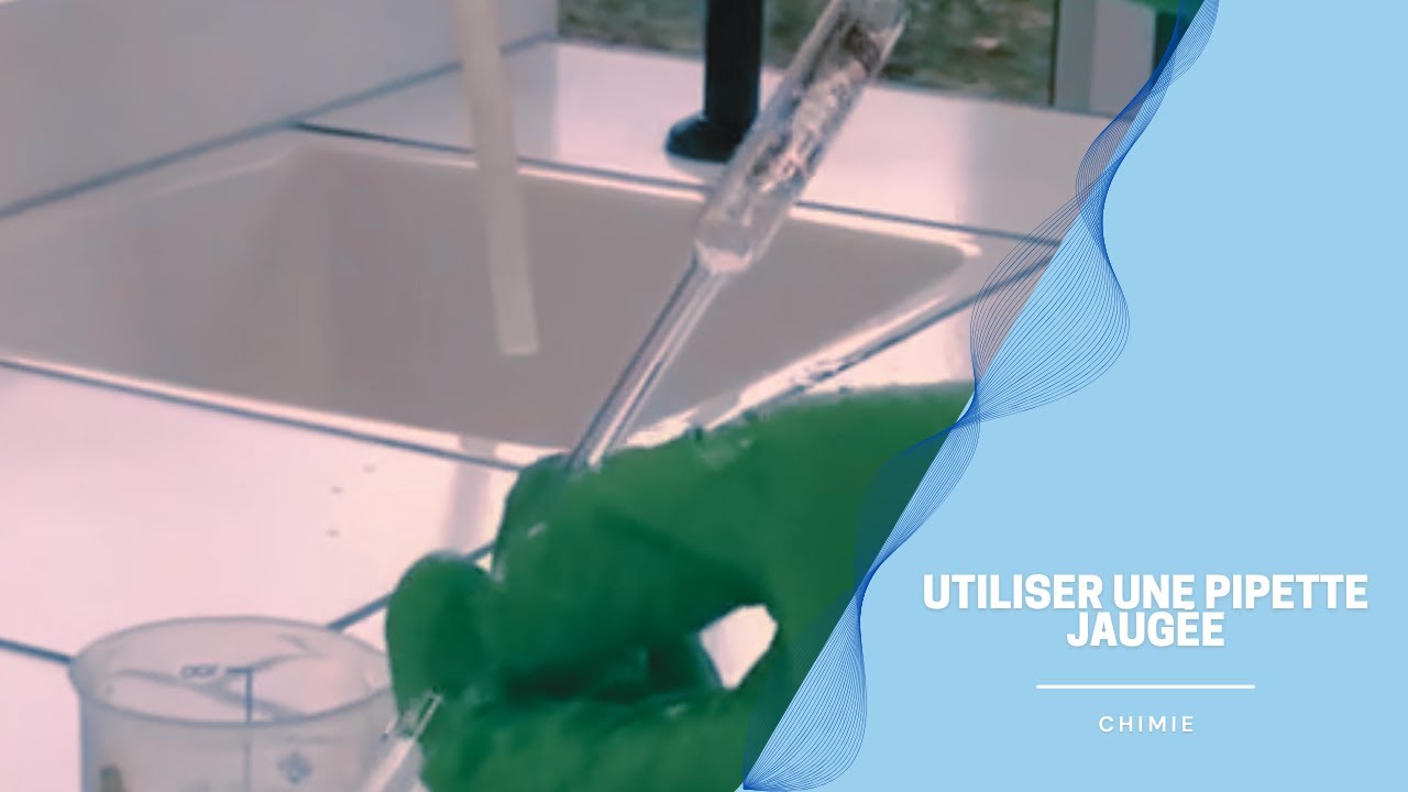 Utiliser une pipette jaug&eacute;e