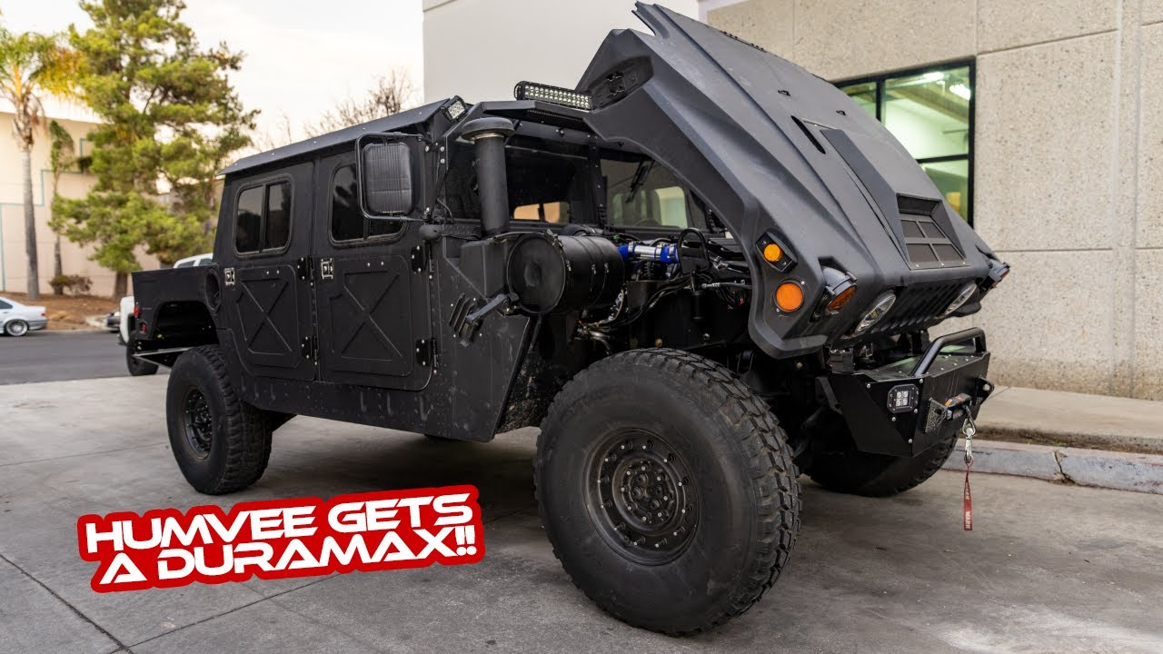 HUMVEE GETS A DURAMAX!!