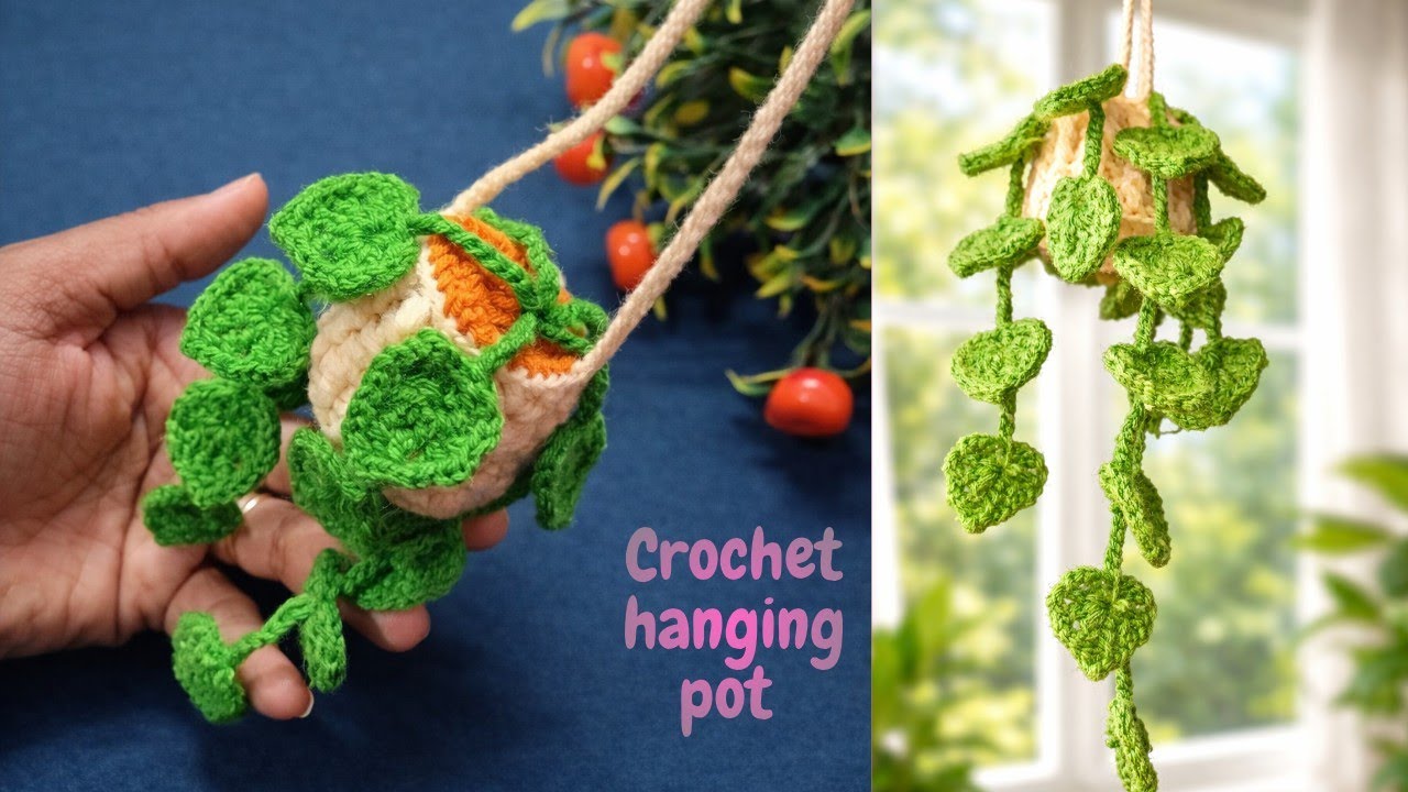 Crochet hanging plant ! Crochet hanger Accessories! Crochet hanging plant ! #crochet #tutorial 