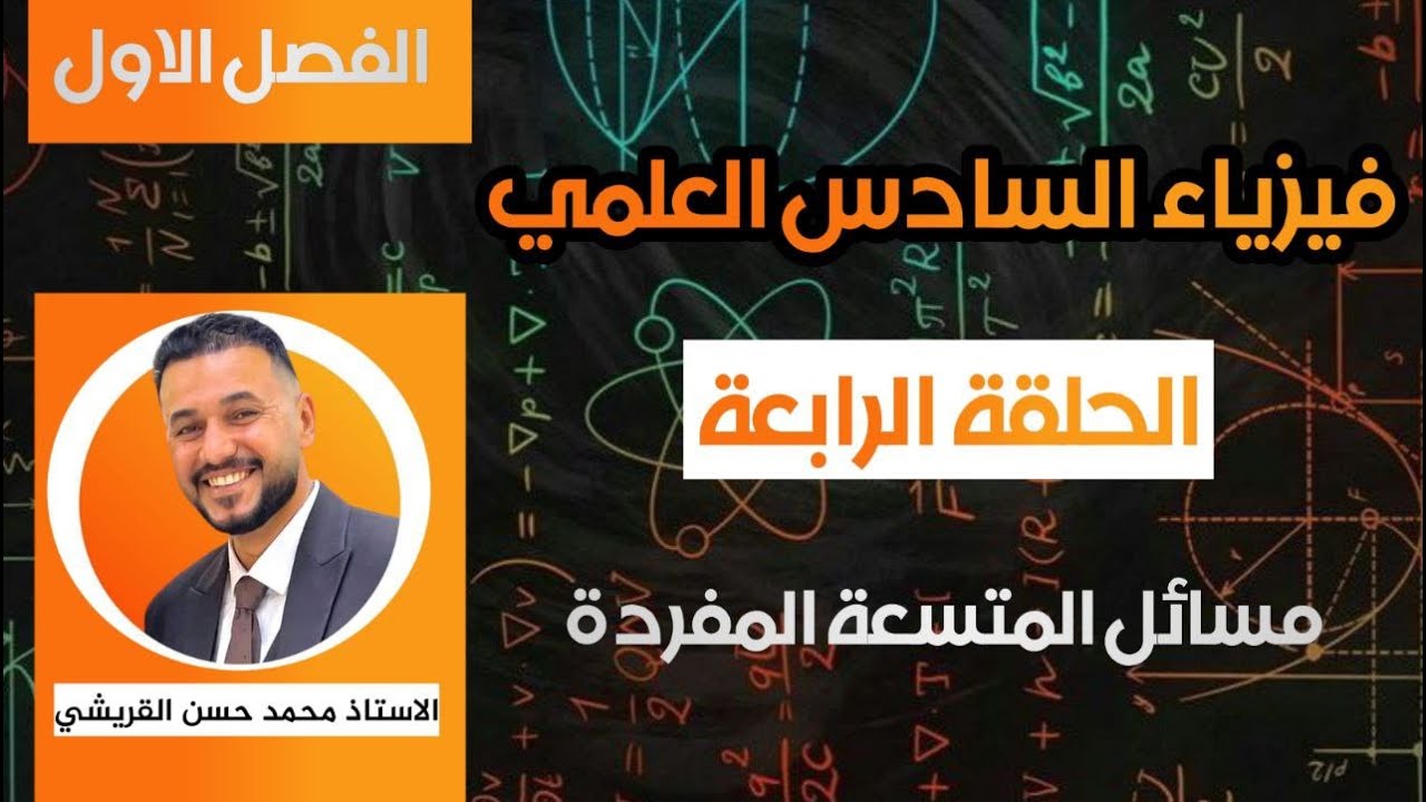 محاضرة رقم 4 / مسائل المتسعة المنفردة /  الفصل الأول / المتسعات الكهربائية / فيزياء السادس العلمي