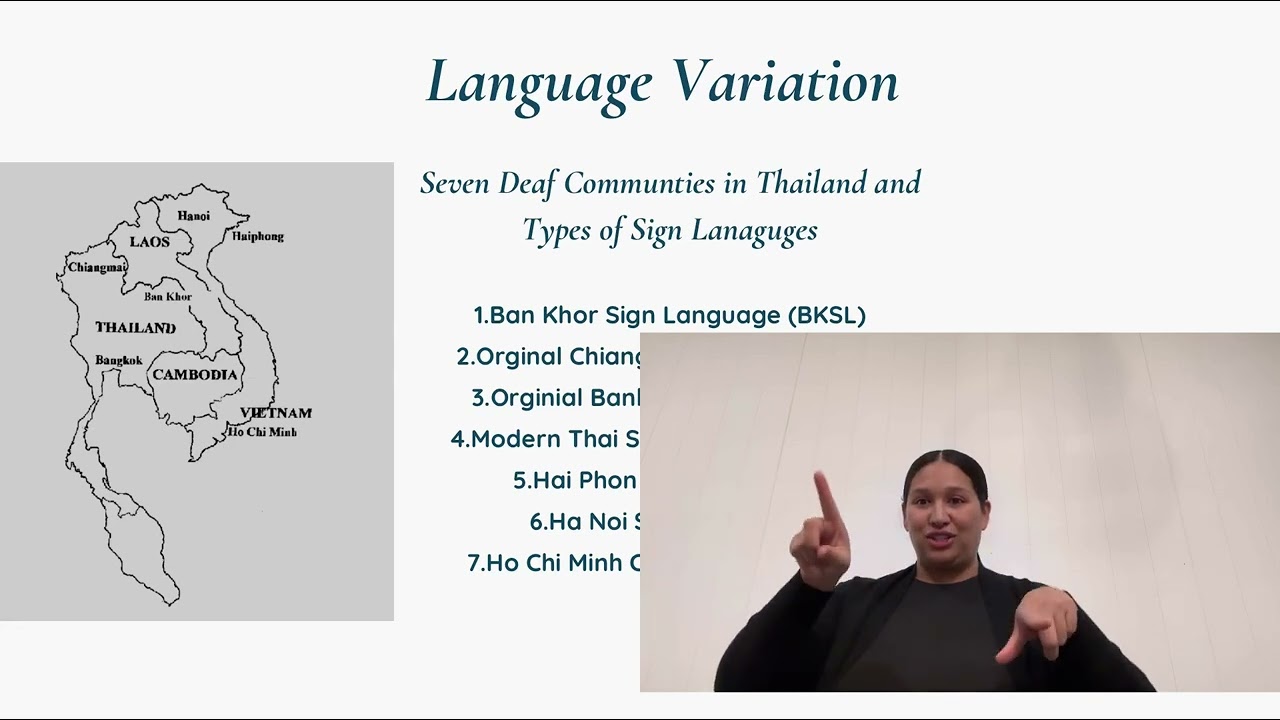Thailand sign language project