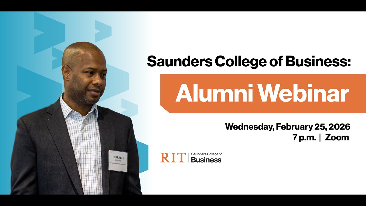 Saunders College of Business Alumni Webinar, Wednesday Feb 25