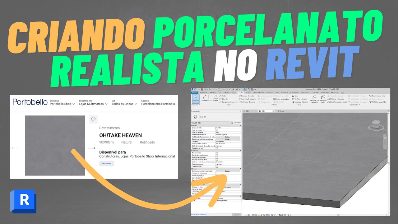 Criando PORCELANATO REALISTA no REVIT