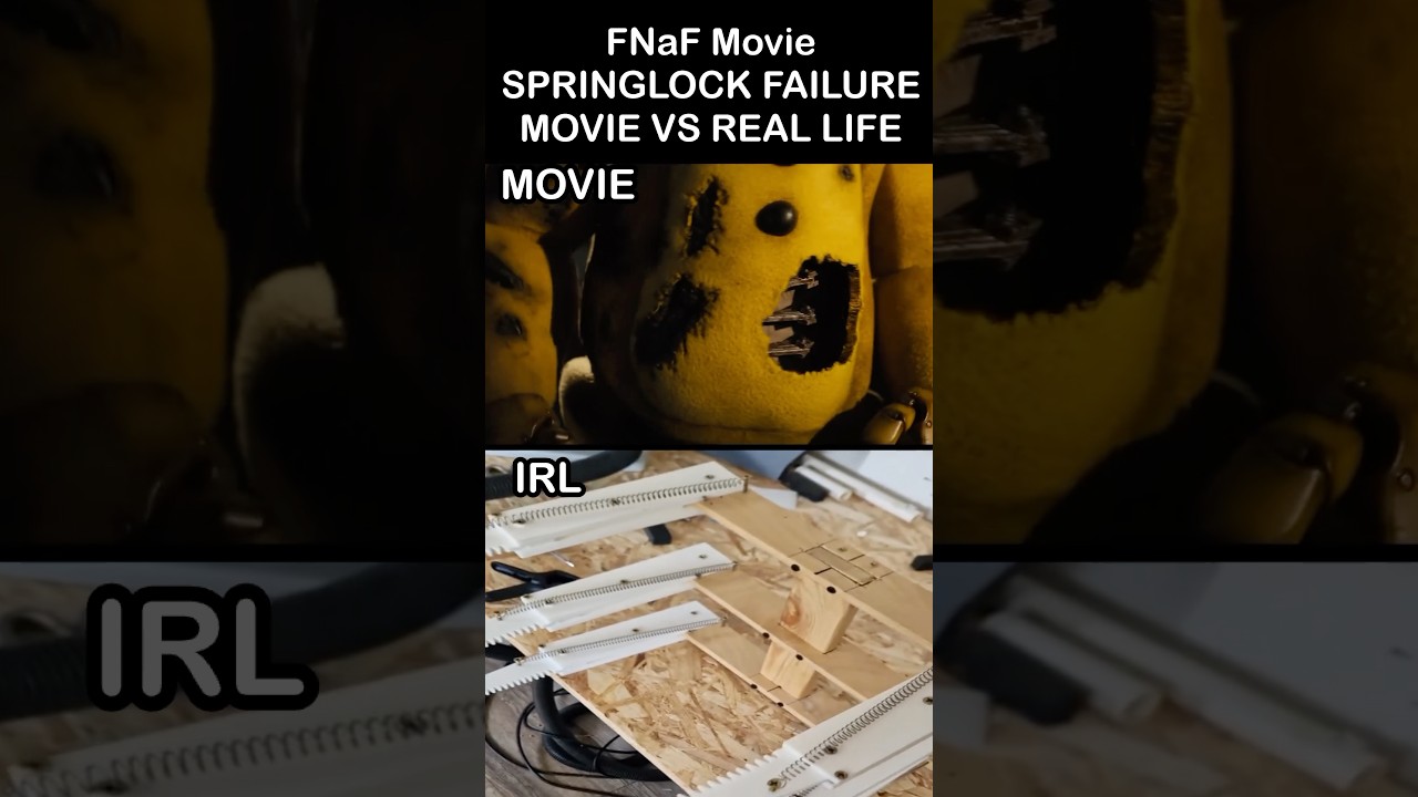FNaF Movie Springlock Failure - Movie Vs Real Life | FNaF 2 Movie MEME