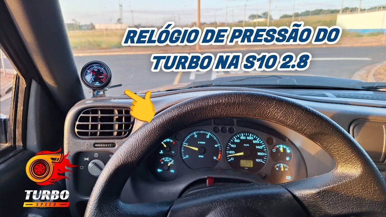 🔴RELOGIO DE PRESSÃO DO TURBO NA S10 MWM 2.8
