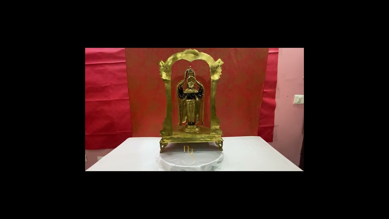 Buy Online Large Brass Tirupati Balaji Idol - Exquisite Indian Lord Venkateswara Statue for Home