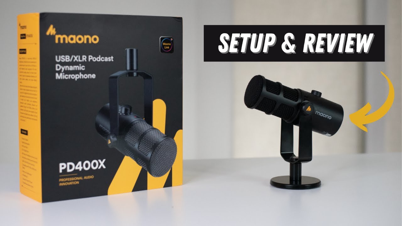 Динамический микрофон Maono PD400X USB/XLR (настройка + обзор)