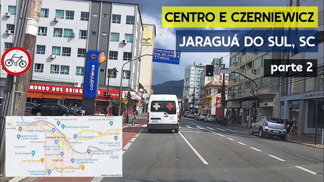 UMA VOLTA EM JARAGUÁ DO SUL, SC - CENTRO parte 2
