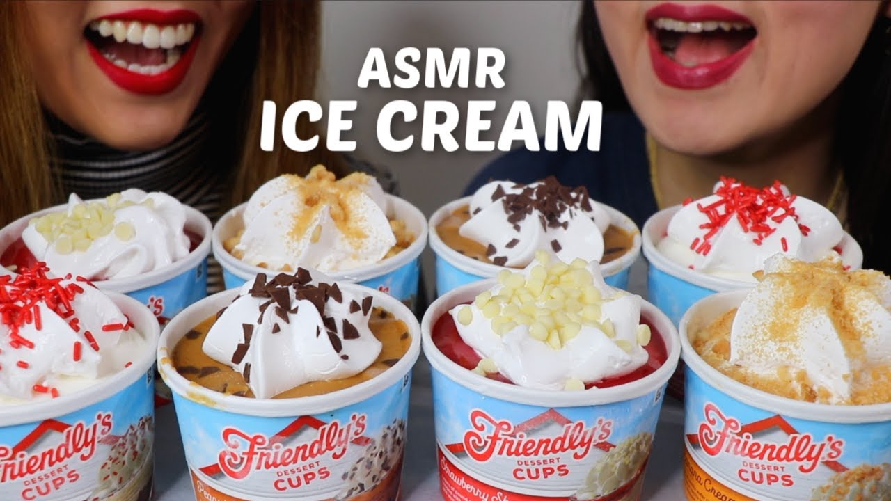 ASMR ICE CREAM DESSERT CUPS 아이스크림 리얼사운드 먹방 アイスクリーム 冰淇淋 Kem cây | Kim&Liz ASMR