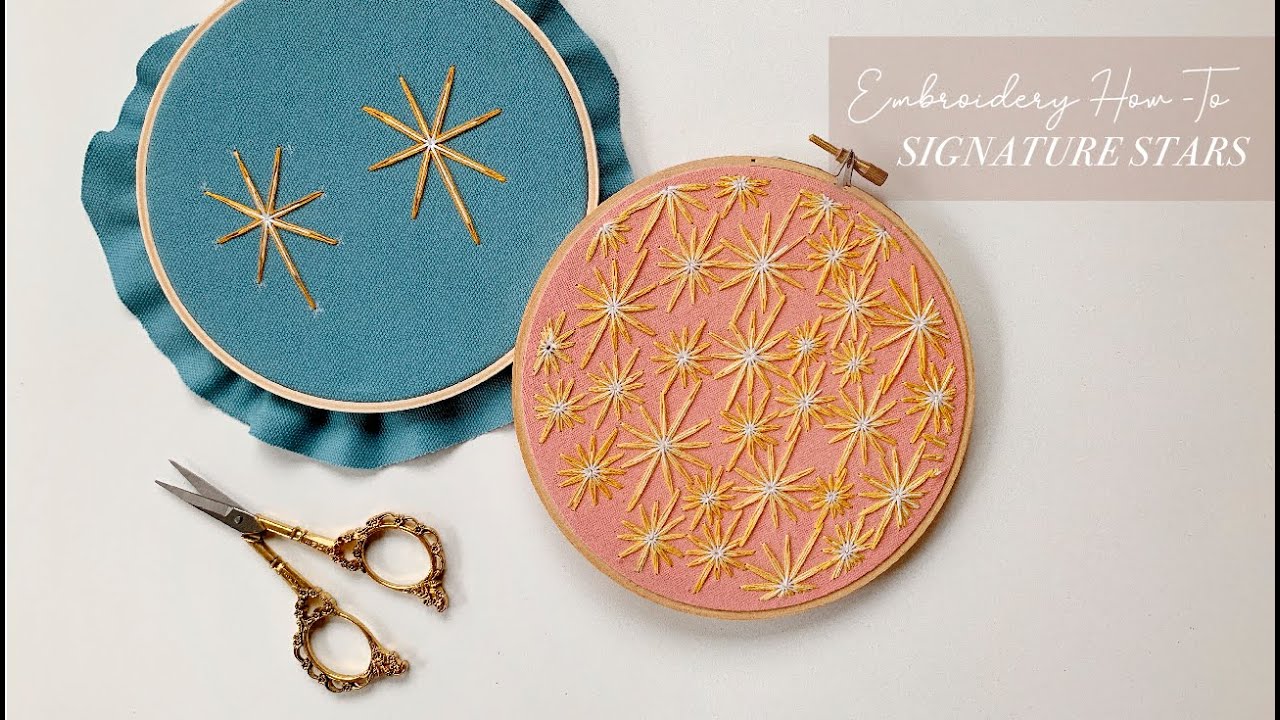 Embroidery Tutorial: Thread Honey Signature Stars
