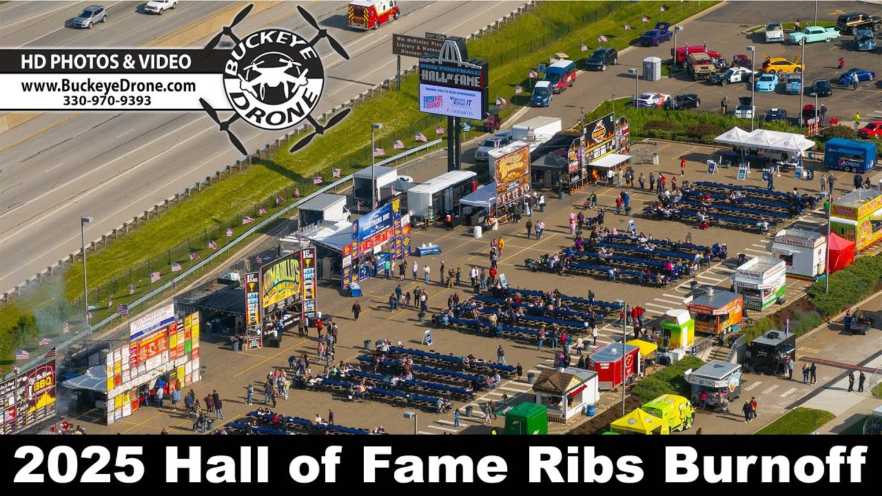 2025 Hall of Fame Ribs Burnoff from the Sky! 5-24-2025 🇺🇸🍖 Canton Ohio | Pro Football Hall of Fame