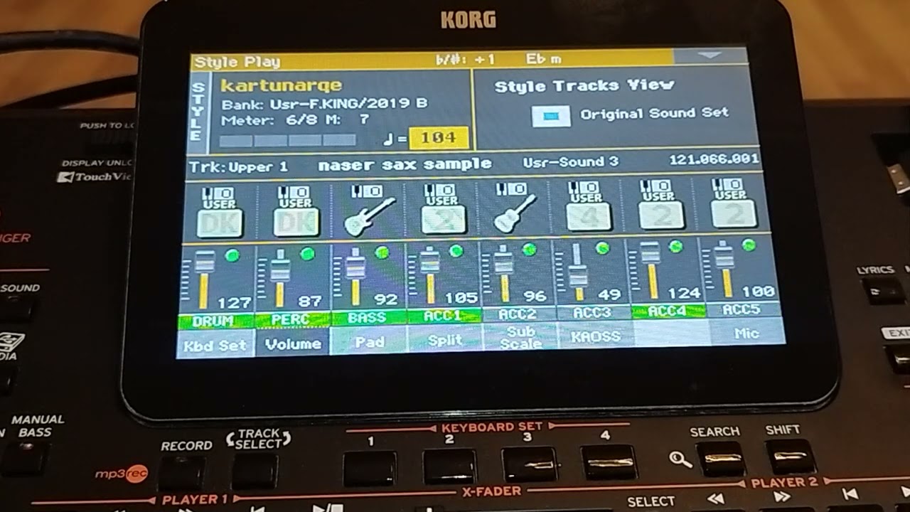 TALLAVA Set Korg pa1000 2025