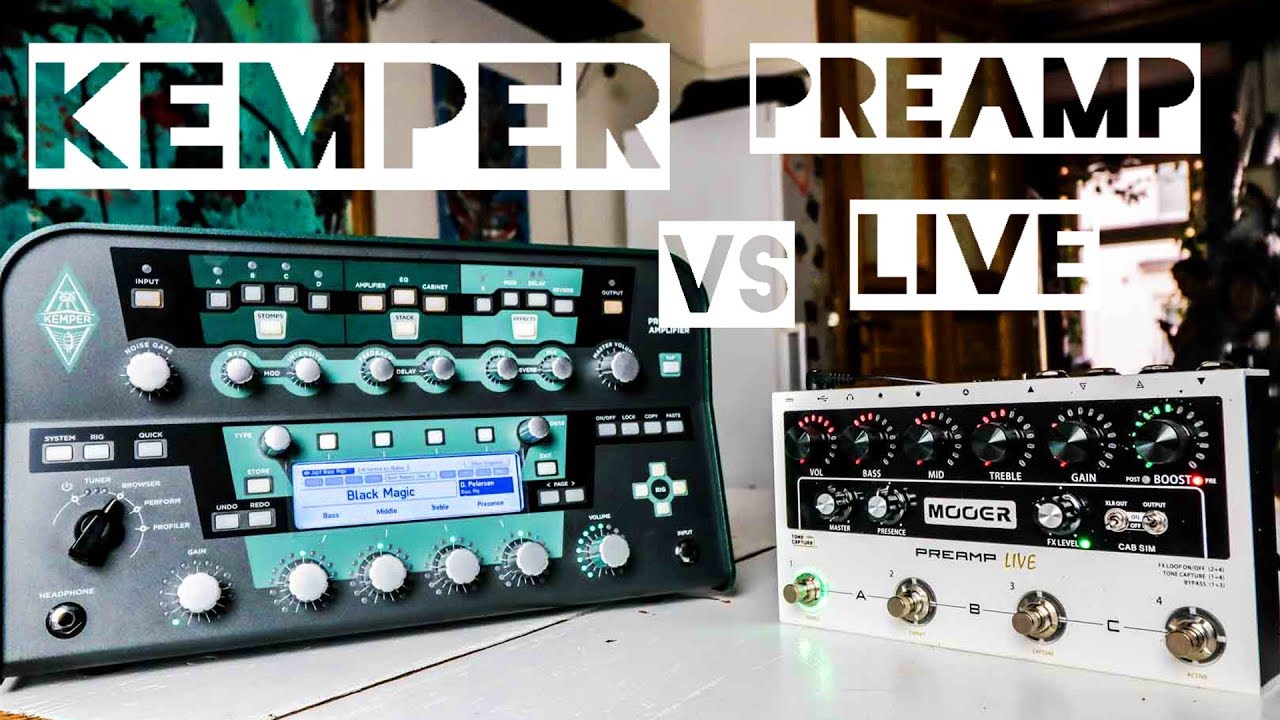 Kemper vs. Mooer Preamp Live  |  Profile vs.Tone Capture?