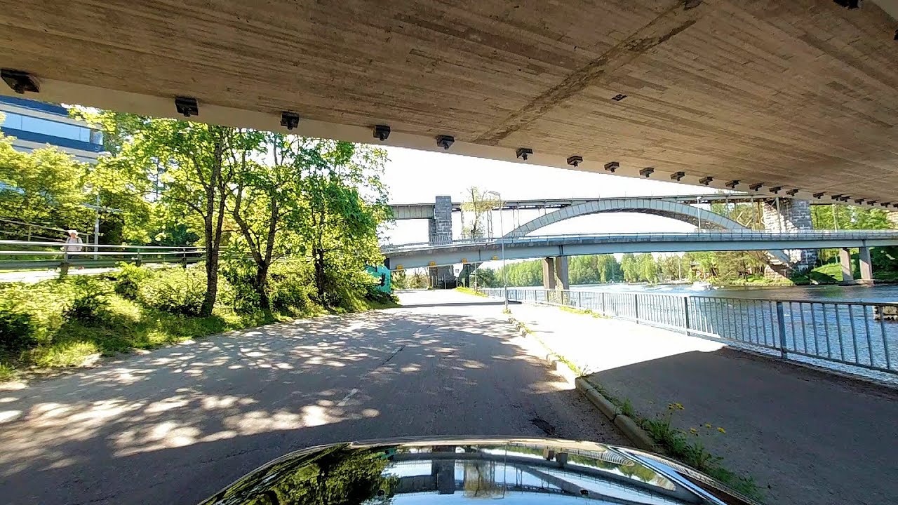 Kaupunkiajelulla kamera auton katolla Heinola 2021