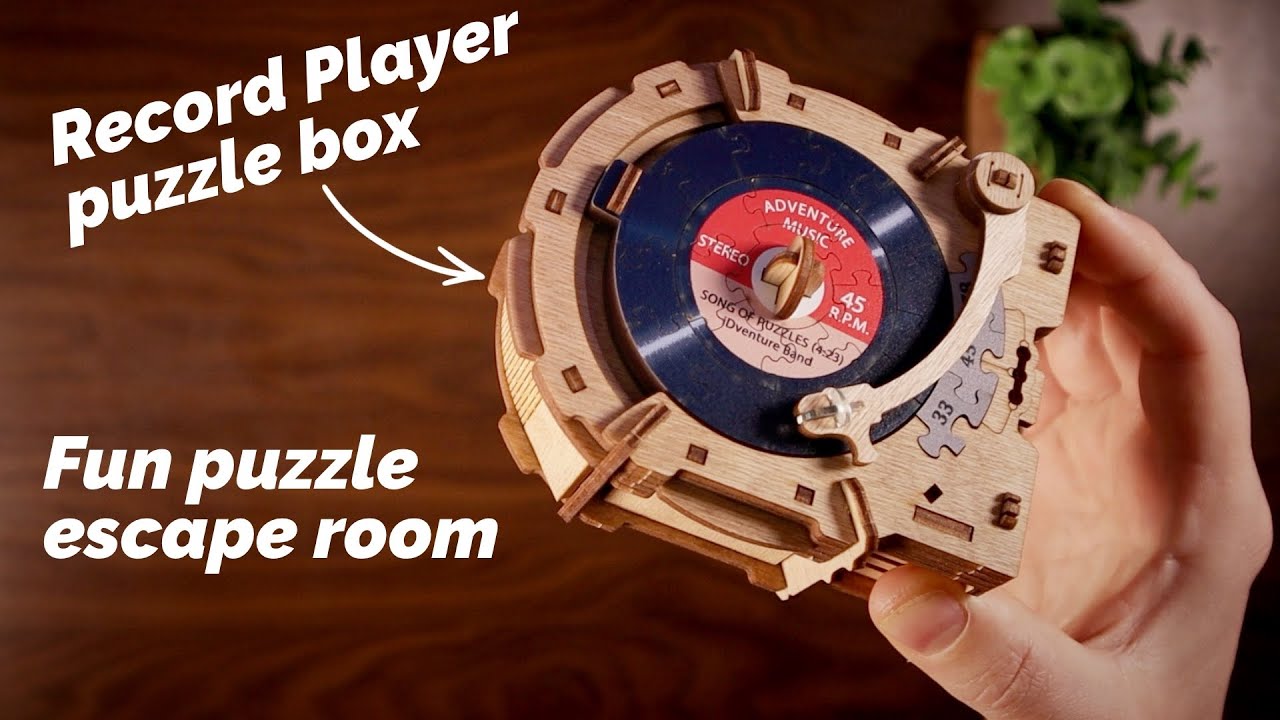 Solve the Record Player Puzzle. IDVenture. Easy