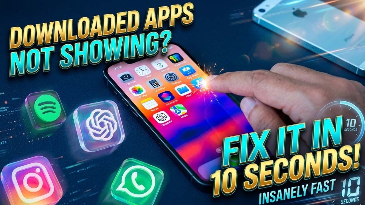 Downloaded Apps Not Showing on iPhone Home Screen Fix It in 10 Seconds!