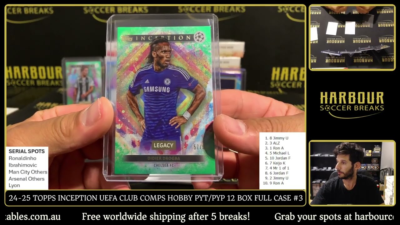 Break #3 - 24/25 Topps Inception UEFA Club Competitions PYT/PYP 12 Box Full Case