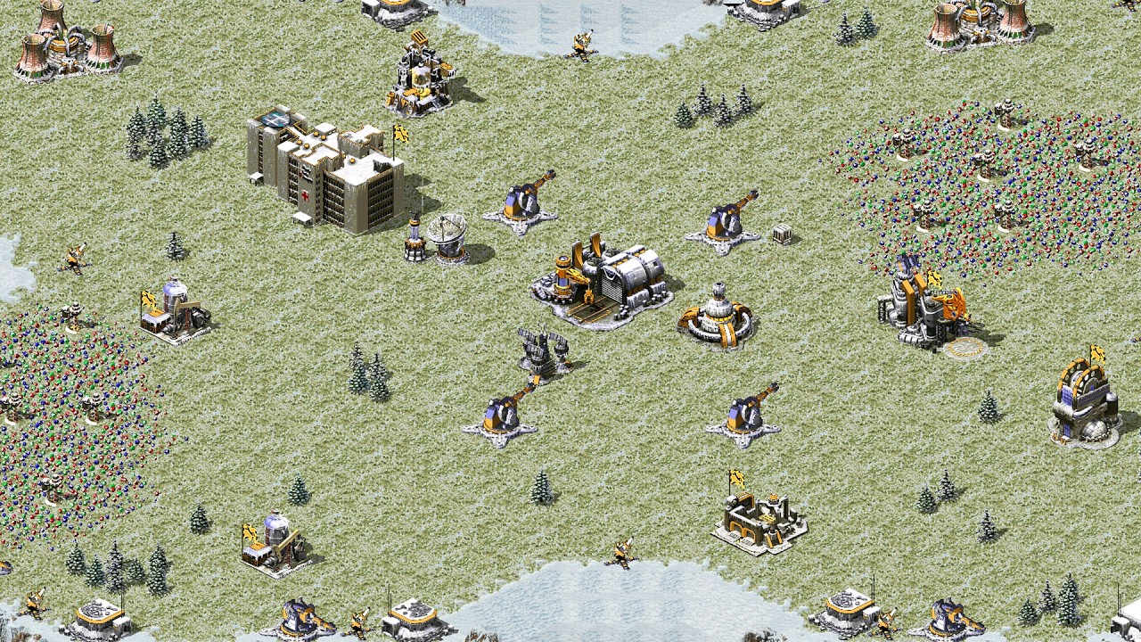 Yuri's Revenge Red Alert 2 Surrounded Snow Ver 2026 Карта, сверхсложный ИИ
