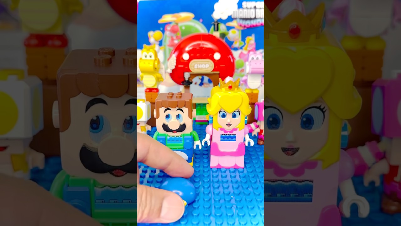 Lego Luigi Remix Peach Remix Video #lego # #nintendo #mario