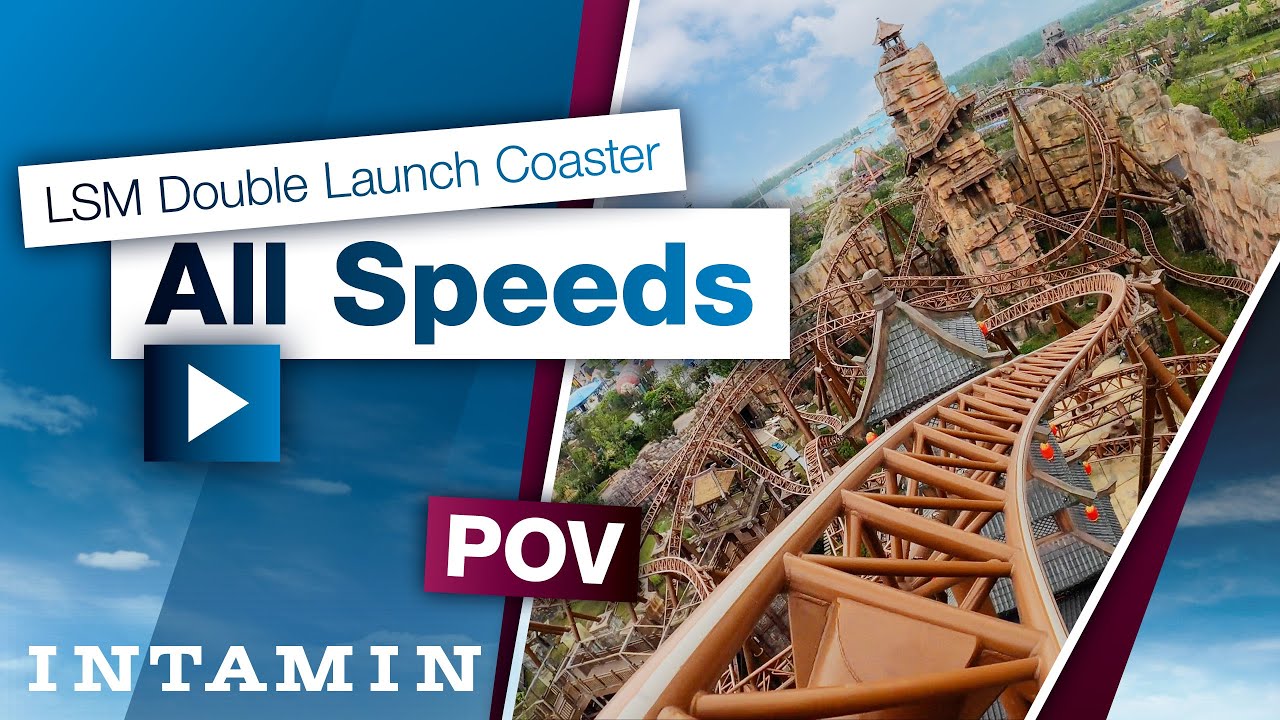 Intamin LSM Double Launch Coaster &bdquo;All Speeds&ldquo; POV @ Sunac Land Chengdu, China