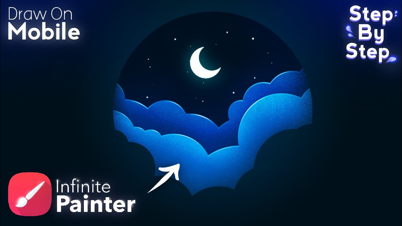 Infinite Painter Tutorial : How to create Paper cutout illustration on Mobile [for beginners 🎨✊🏼]