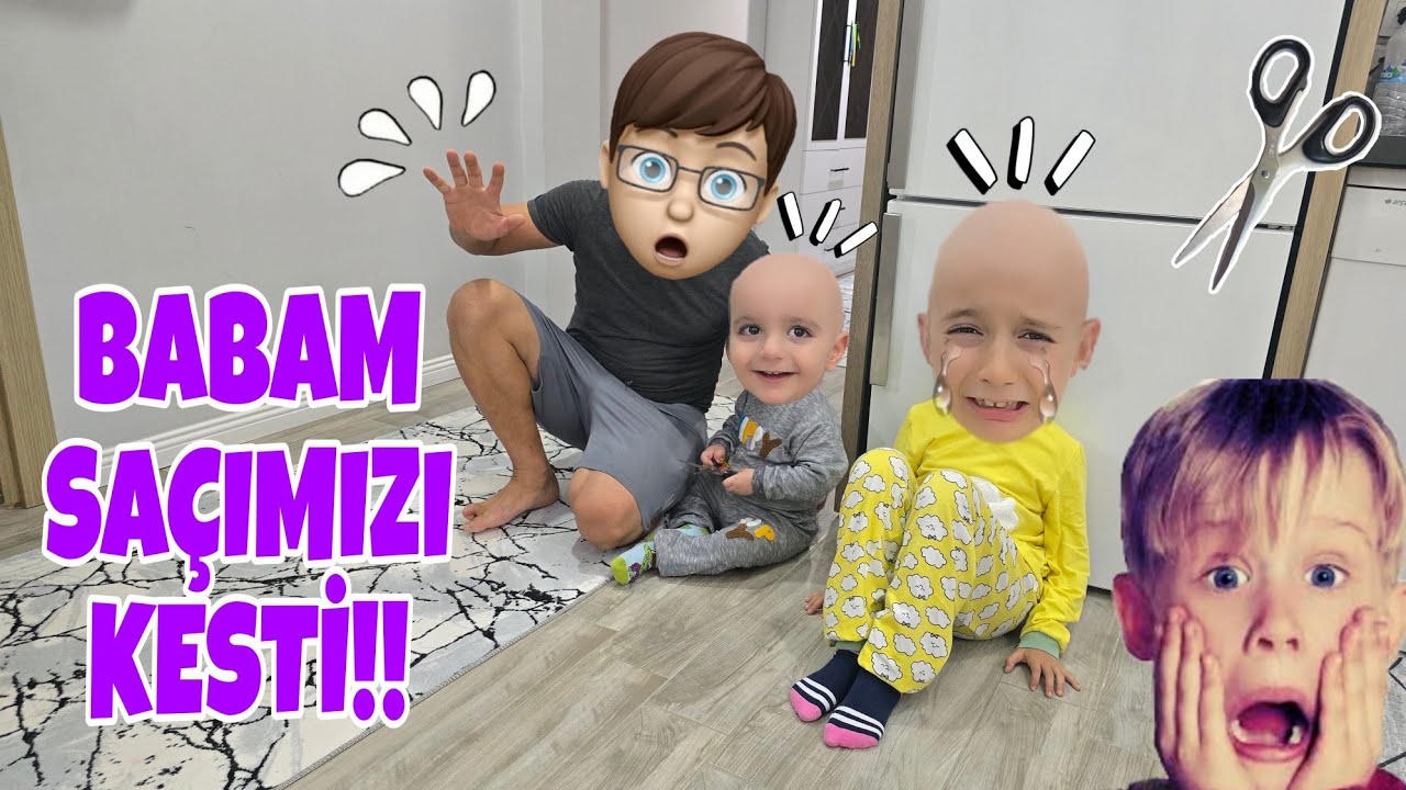 POYRAZ ELİF BABASI ZORLA SA&Ccedil;INI KESTİ KEL YAPTI EYVAH ELİF &Ccedil;OK AĞLADI SA&Ccedil;LARINI İSTİYOR!!