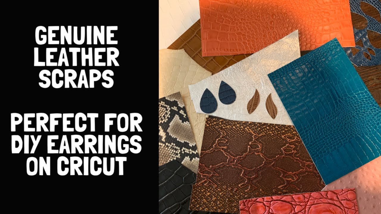 Genuine Leather On Amazon | How to Make Leather Earrings On A Cricut With Scrap Leather