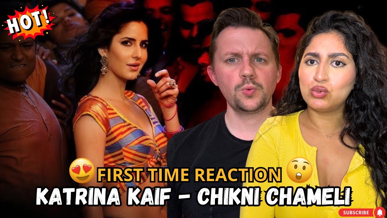 My husband reacts to Chikni Chameli | Katrina Kaif & Hrithik Roshan | First time REACTION