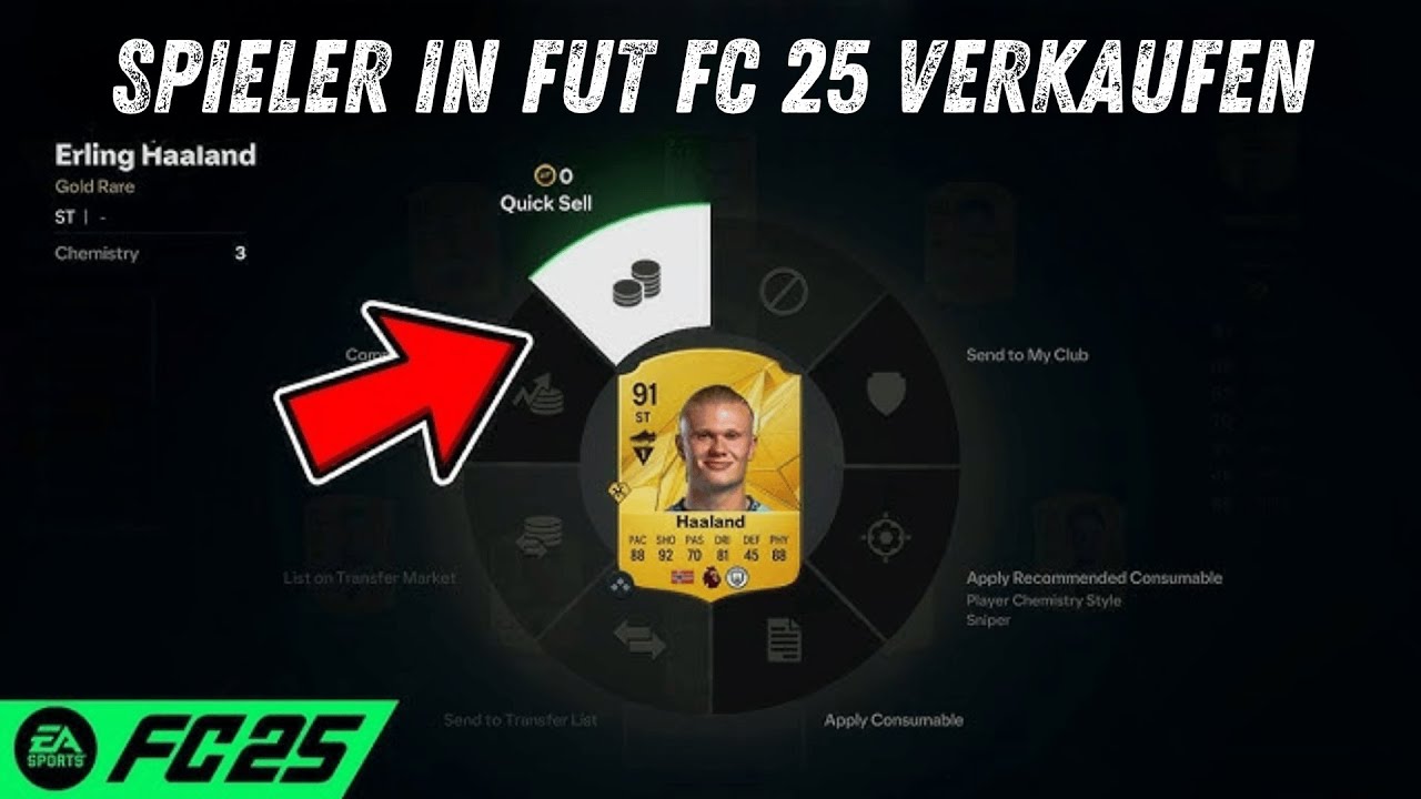 So Verkaufen Sie Spieler im Ultimate Team FC 25