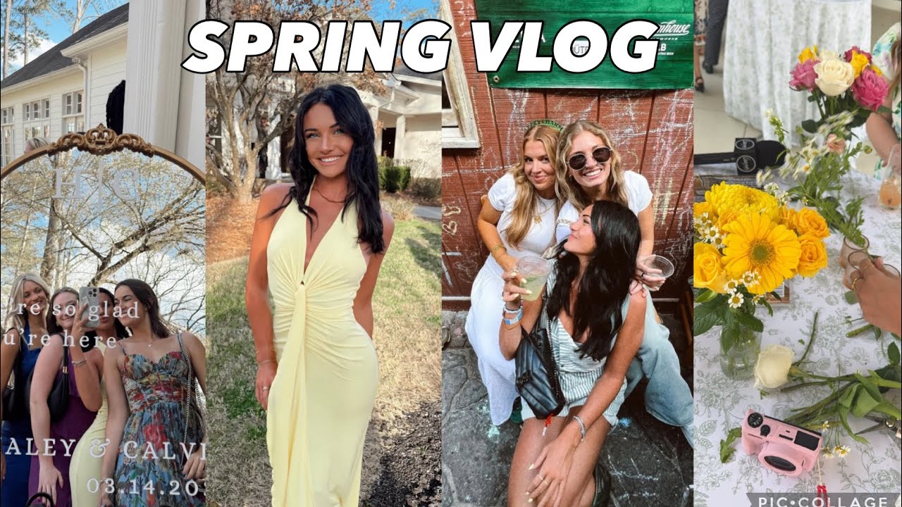 SPRING VLOG | hometown wedding, St. Pats celebrations, gwynns flower event, opening up about hate