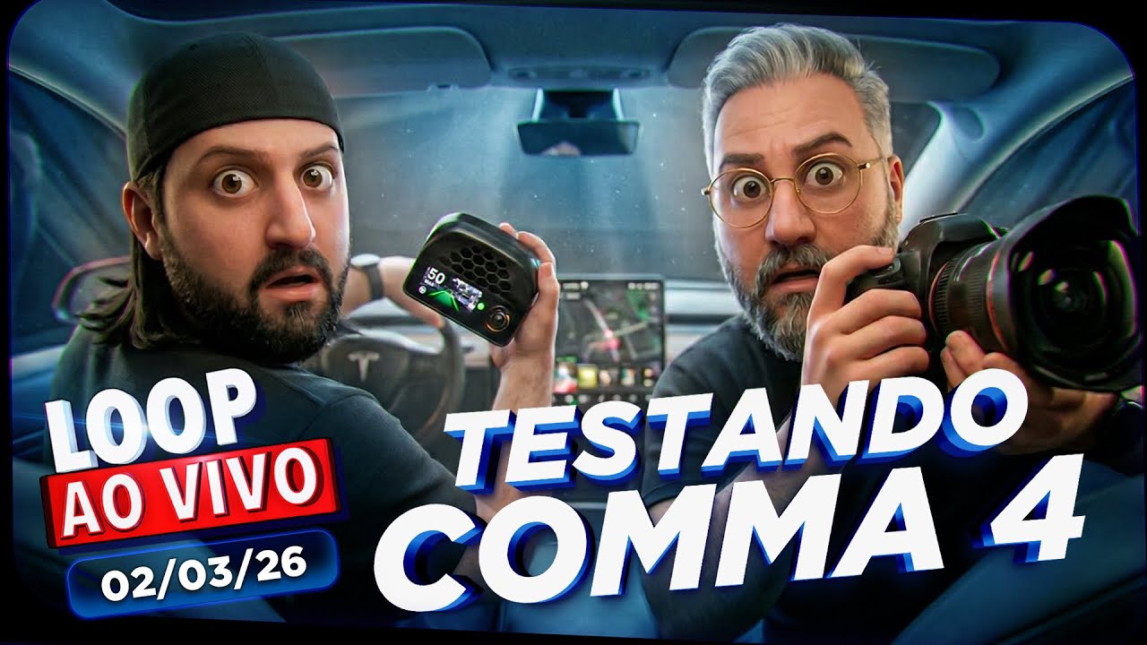 Testando o Comma/OpenPilot ao vivo! Loop ao Vivo IRL!