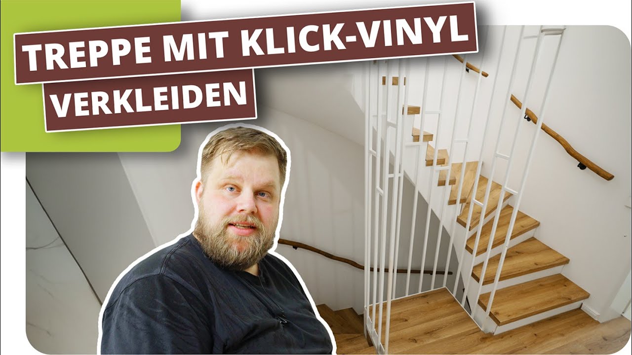 Treppe mit Klick-Vinyl verkleiden