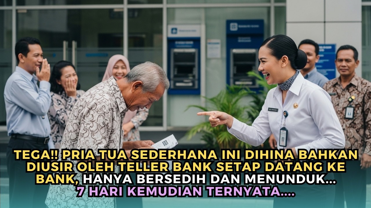 Teller Bank Meremehkan Pria Tua, Akhirnya Menangis di Hadapan Semua Orang